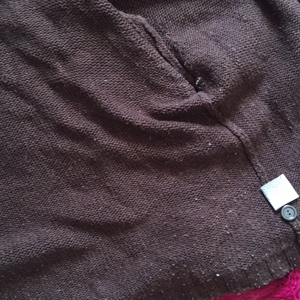 Vintage Hennes shawl collar brown acrylic cardigan - Picture 8 of 8